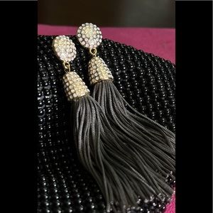 Tussled earrings. Two different colors. Set